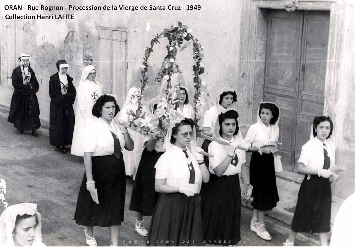 938- Oran - 1949 Procession Vierge de Santa Cruz Rectifiee3.jpg